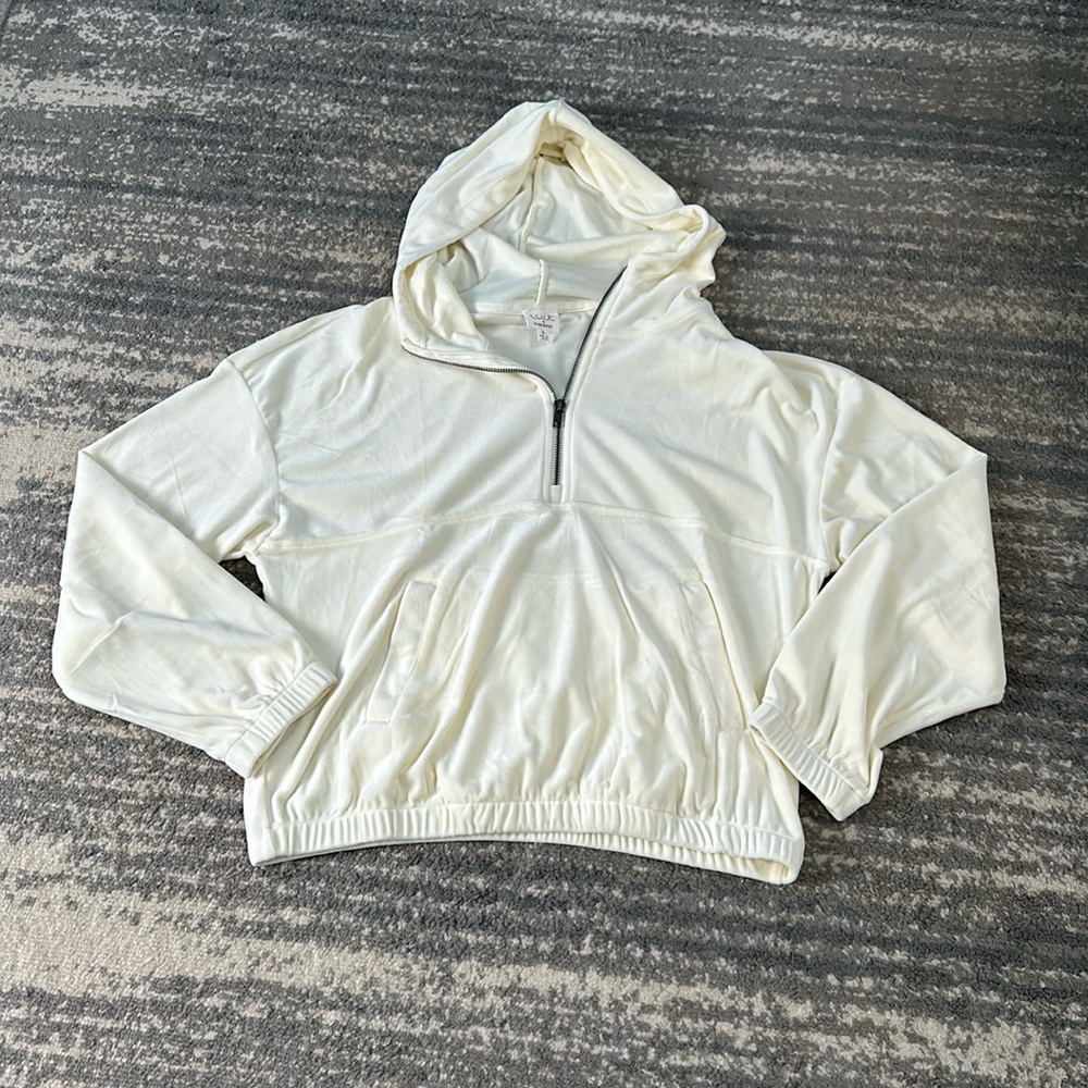 Cozie Cropped Hoodie by Pink Rose Size Large